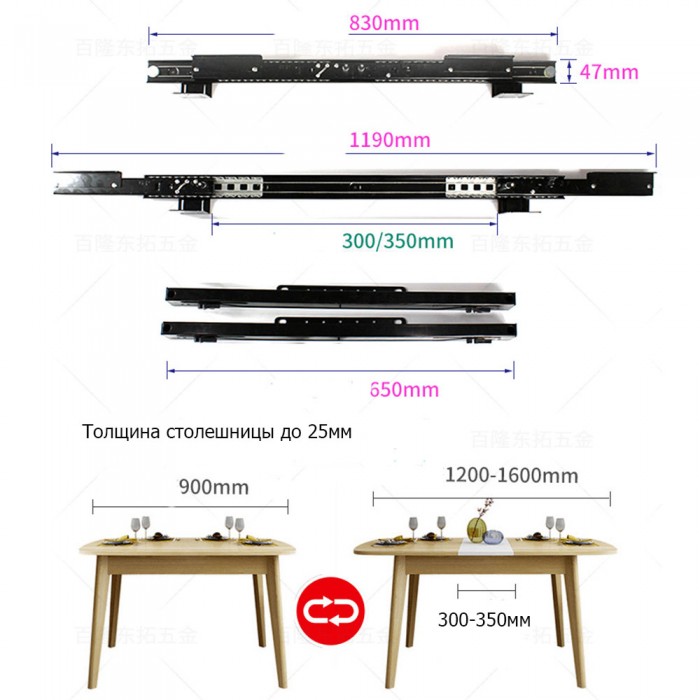 Механизм для подъема столешницы стола